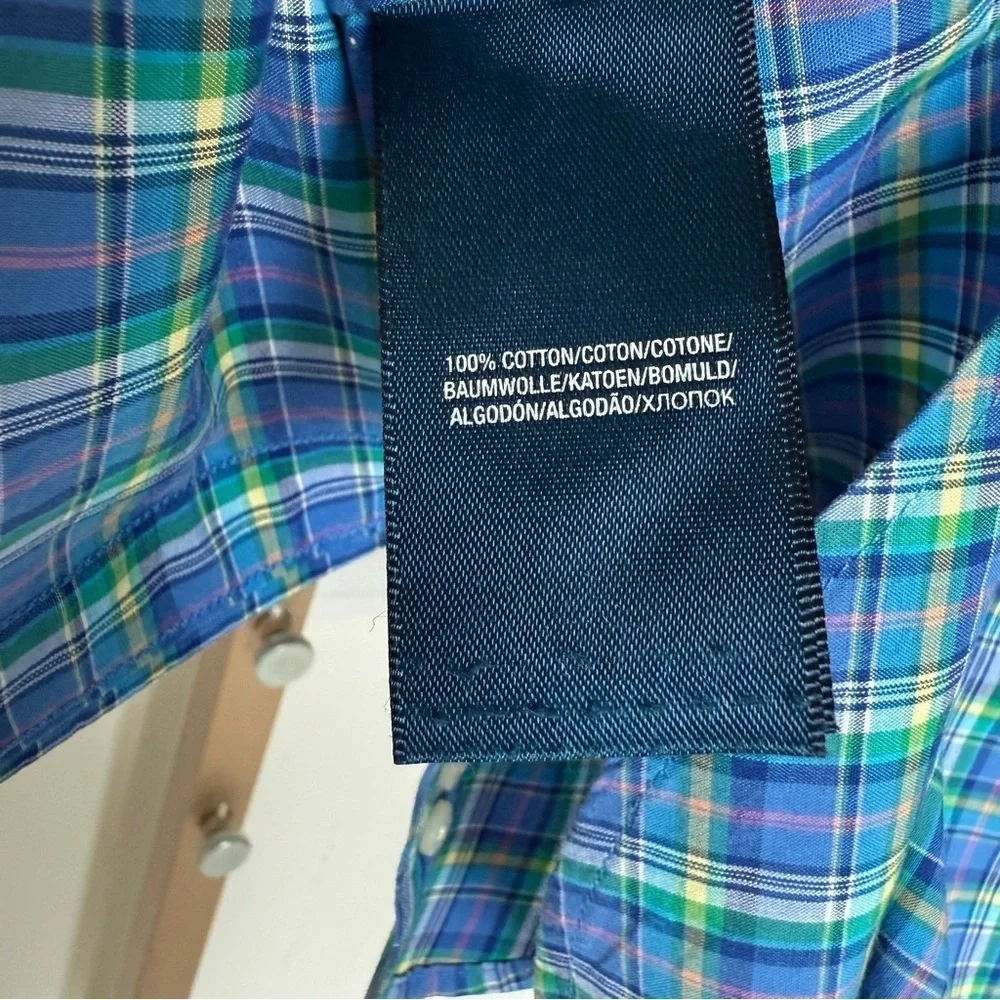 Ralph Lauren Boy’s Kids' Plaid Button-Down Shirt Size 6 Multicolor Casual Cotton